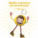Spilla cartoon personalizzata Ø 58 mm 