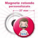 Magnete rotondo personalizzato Ø 37 mm 