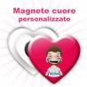 Magnete a cuore personalizzato 53x58 mm 